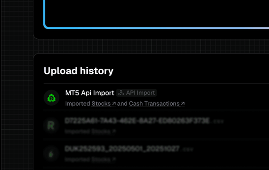 If you've past trades you should see a API import in your imports page