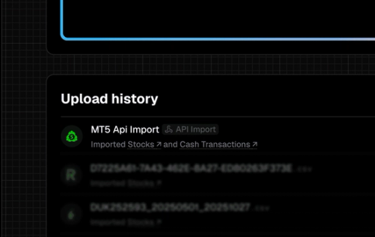 If you've past trades you should see a API import in your imports page