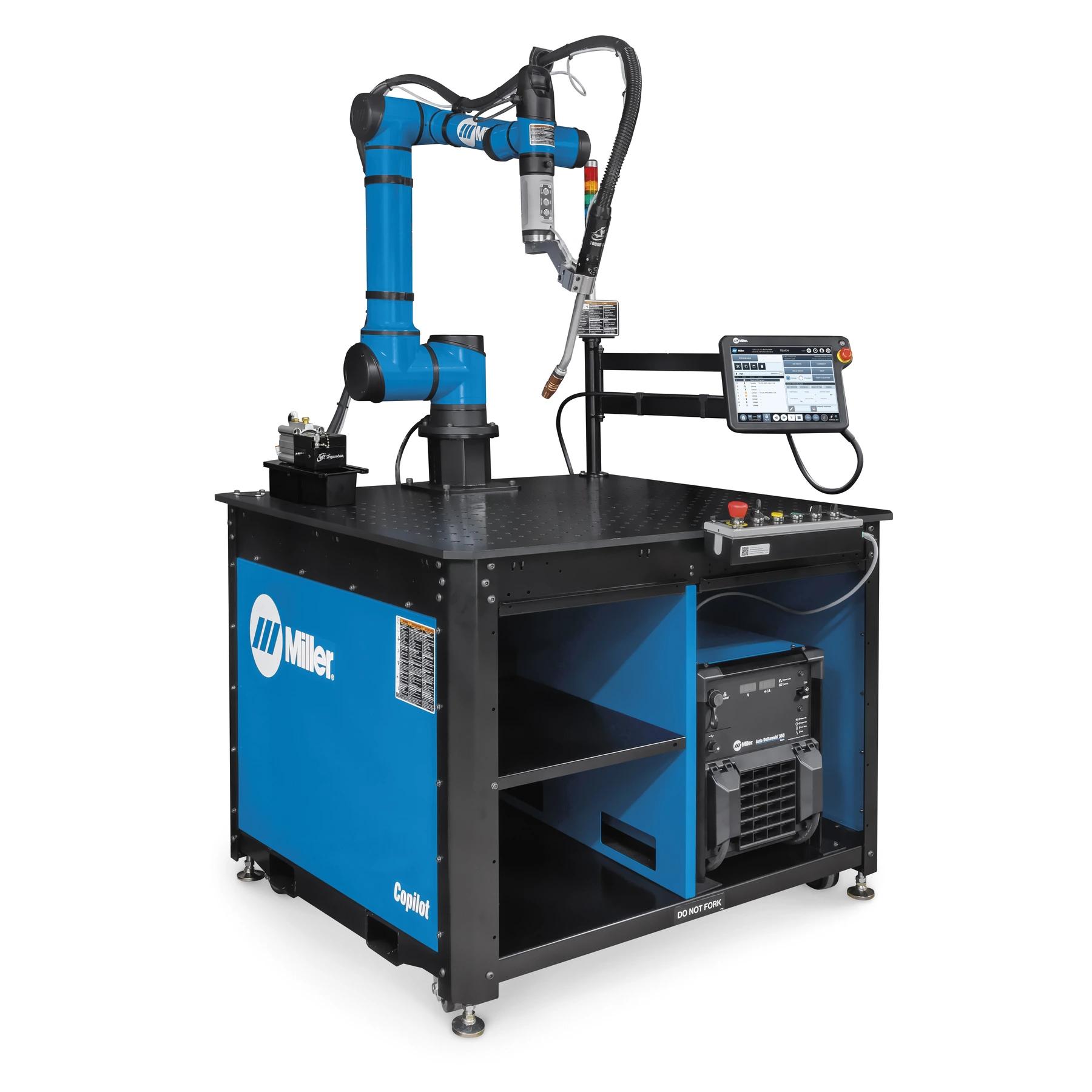 Miller Copilot Auto Deltaweld 350 collaborative welding system with touch sensing