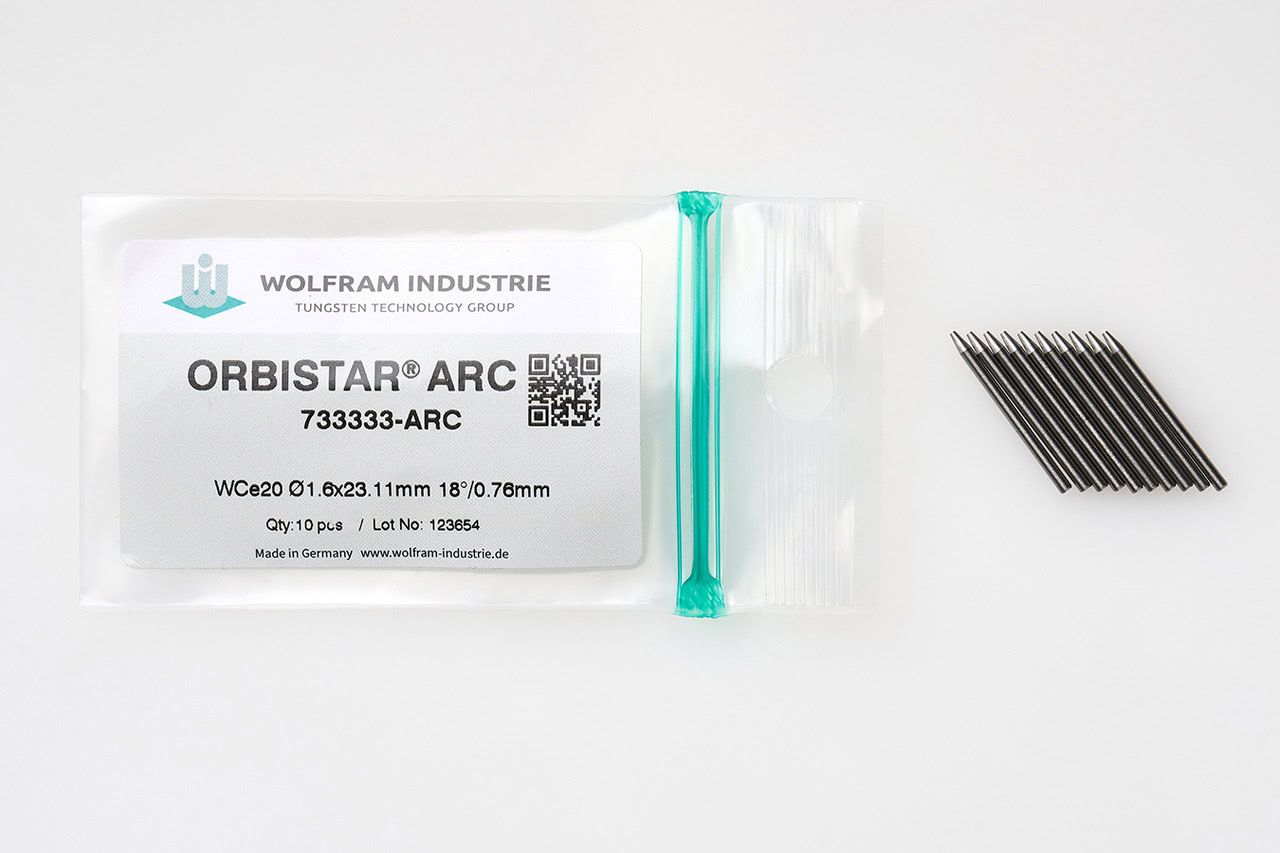 Wolfram Industrie ORBISTAR ARC ready-to-weld orbital welding electrodes