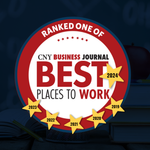 We are honored to be recognized by our staff and the CNY Business Journal as a “Best Place to Work” in Central New York for 2024!