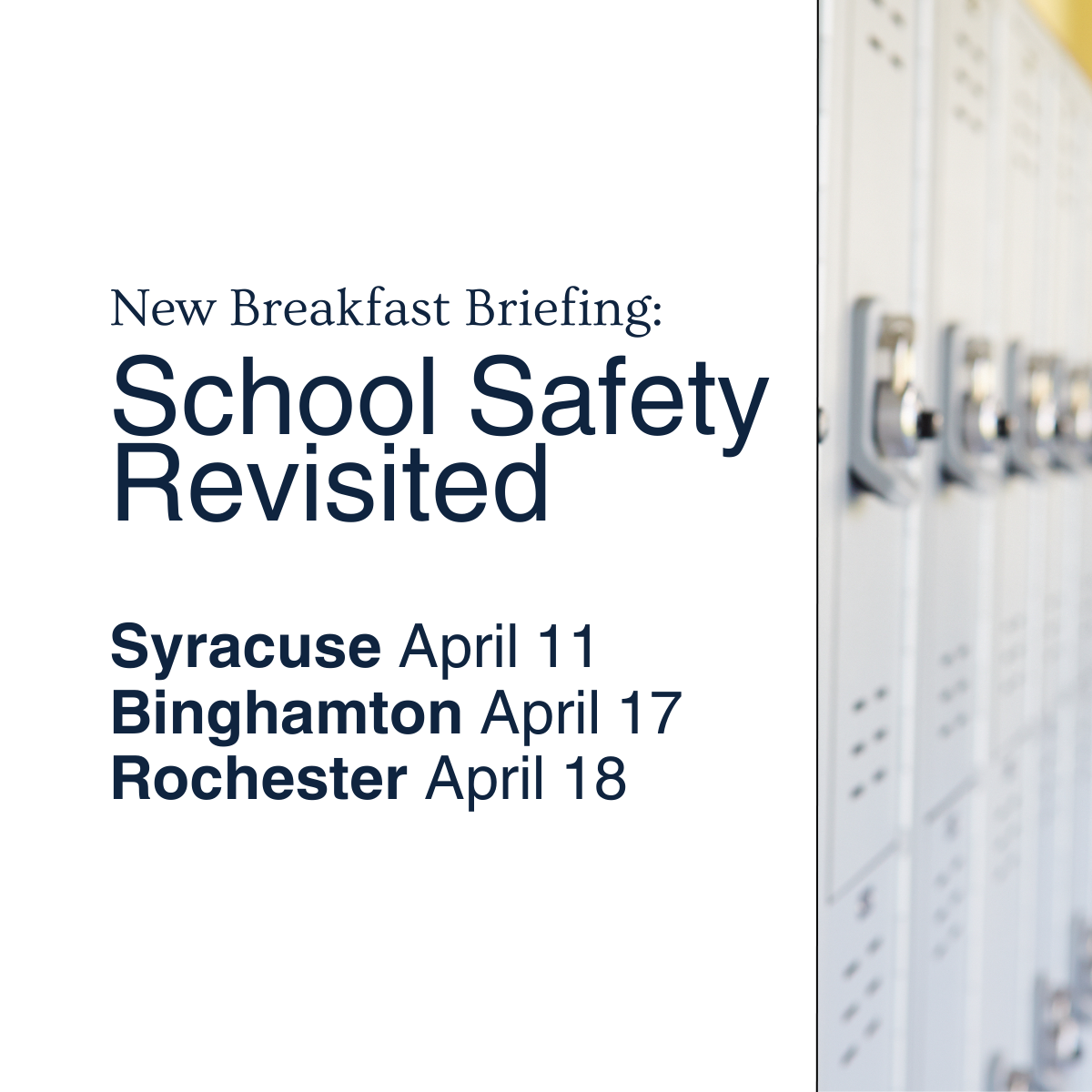 New Breakfast Briefing: School Safety Revisited