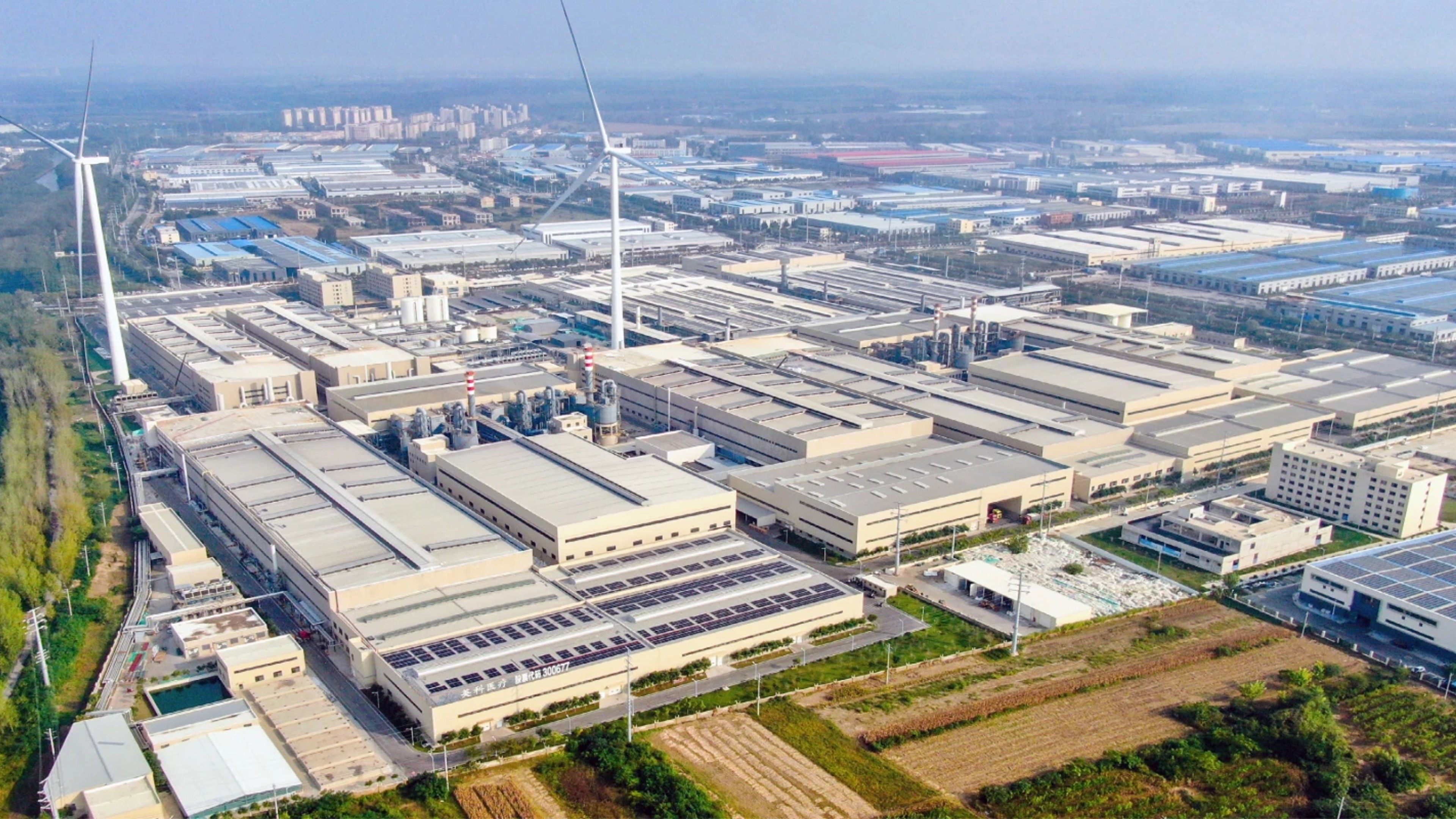 INTCO Medical Huaibei production base supporting large-scale disposable glove manufacturing with advanced infrastructure and expanded production capacity