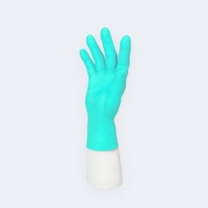 BIODEGRADABLE Nitrile (Exam) Gloves compact view of texture and grip details with Nitrile, showing biodegradable nitrile protection for responsible purchasing.