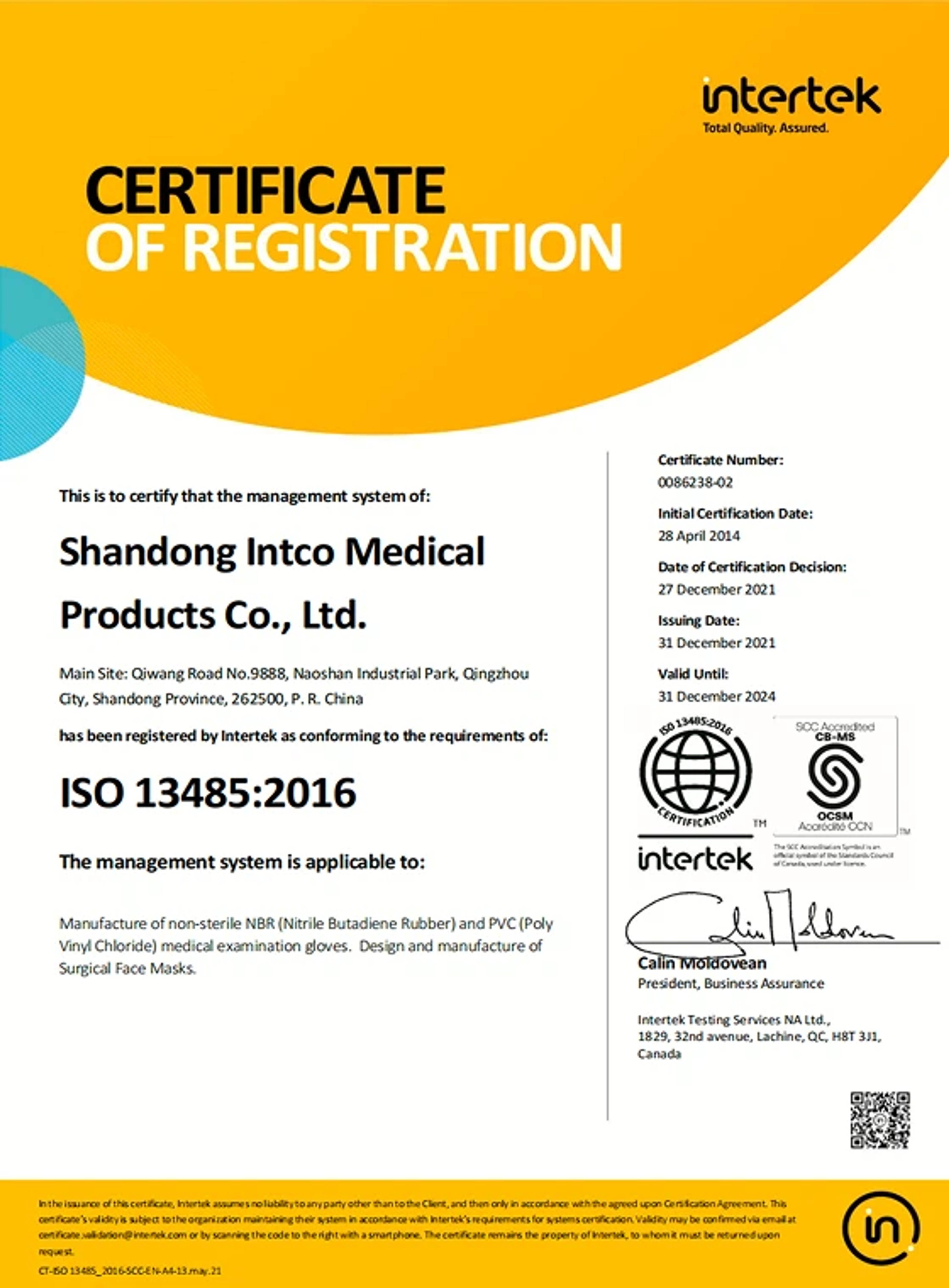 ISO 13485 document