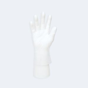 Disposable Vinyl Protective Gloves compact view for identifying the glove style with Vinyl, showing ambidextrous, finger textured.