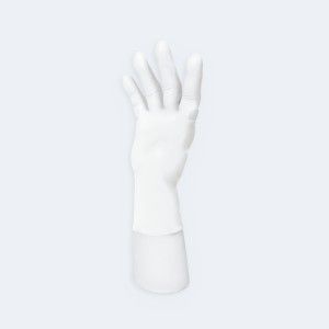 Synmax Pro Exam Gloves compact view of texture and grip details, showing nitrile-inspired vinyl performance and cost efficiency.