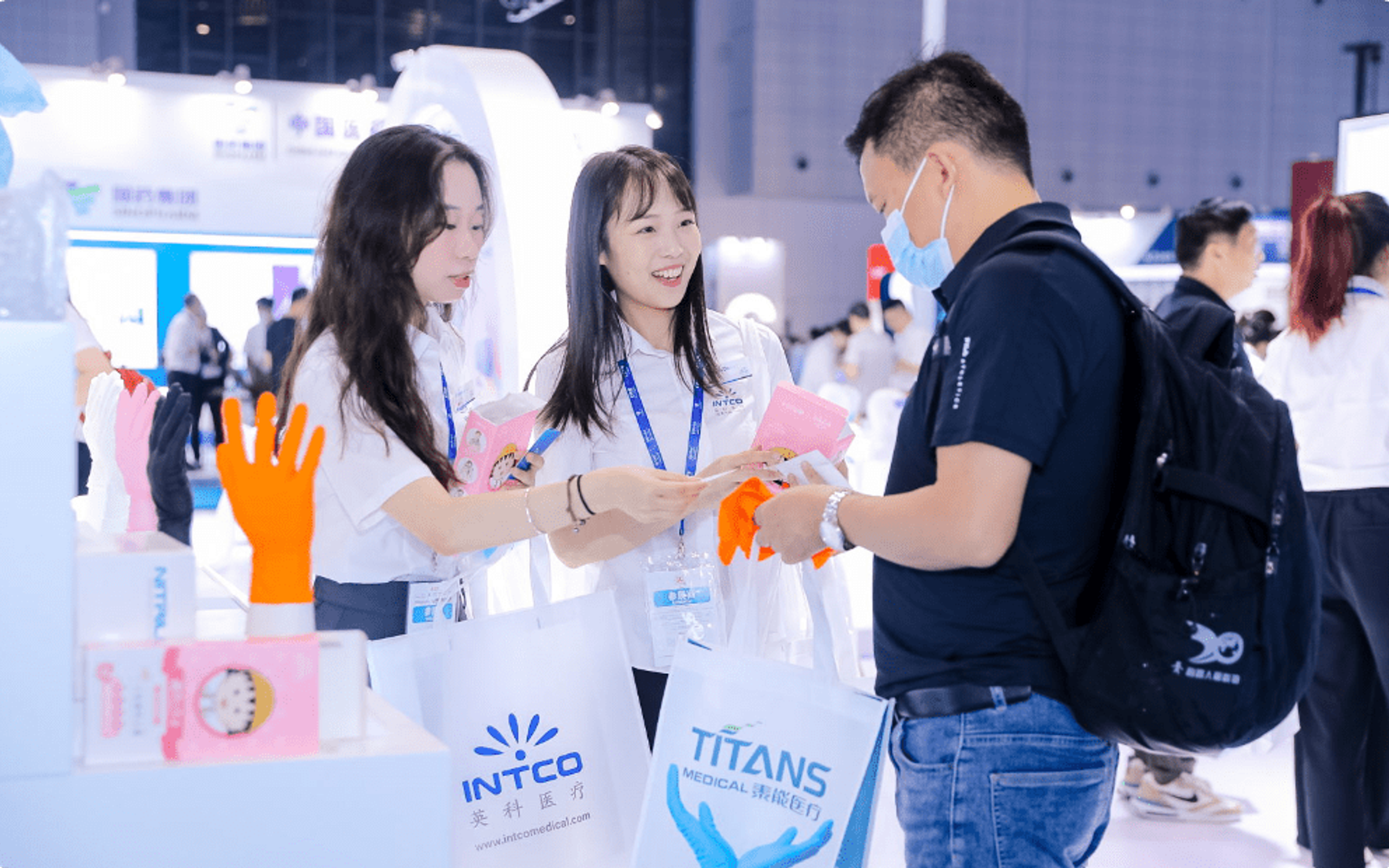 INTCO medical participates in the medical show as a manufacturer of disposable gloves.