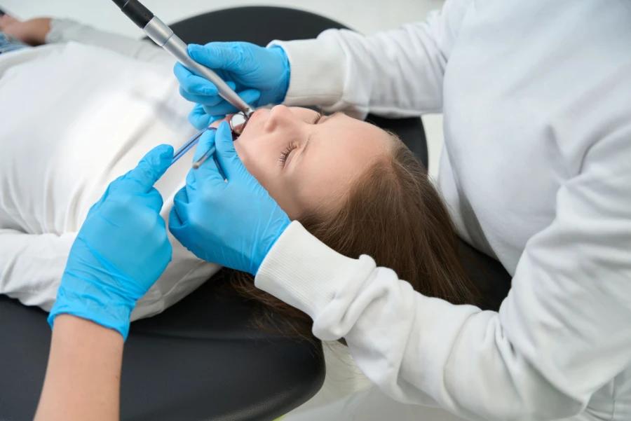 Nitrile Gloves used in dental procedures for patient care and hygiene maintenance.