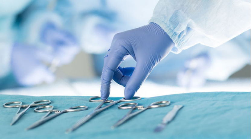 blue nitrile exam gloves for hygiene and infection control