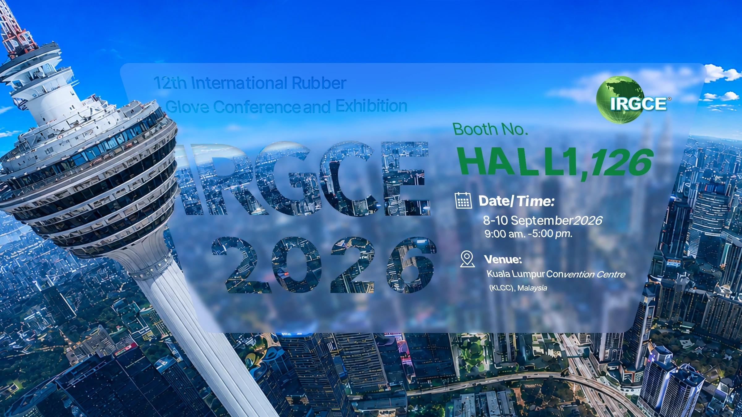 Meet INTCO Medical at IRGCE 2026 in Kuala Lumpur, 8–10 September. Visit Hall 1, Booth 126 for new nitrile gloves and protective solutions.