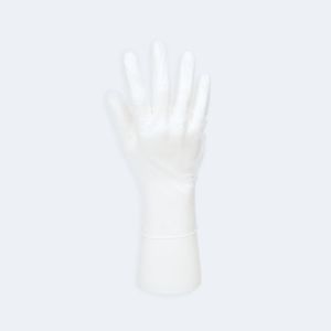 Disposable Vinyl Protective Gloves compact view for matching the glove to work tasks with Vinyl, showing ambidextrous, finger textured.