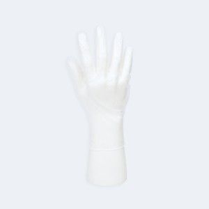 Disposable Vinyl Exam Gloves compact view for matching the glove to work tasks with Vinyl, showing ambidextrous, beaded cuff for General Healthcare and Nursing.