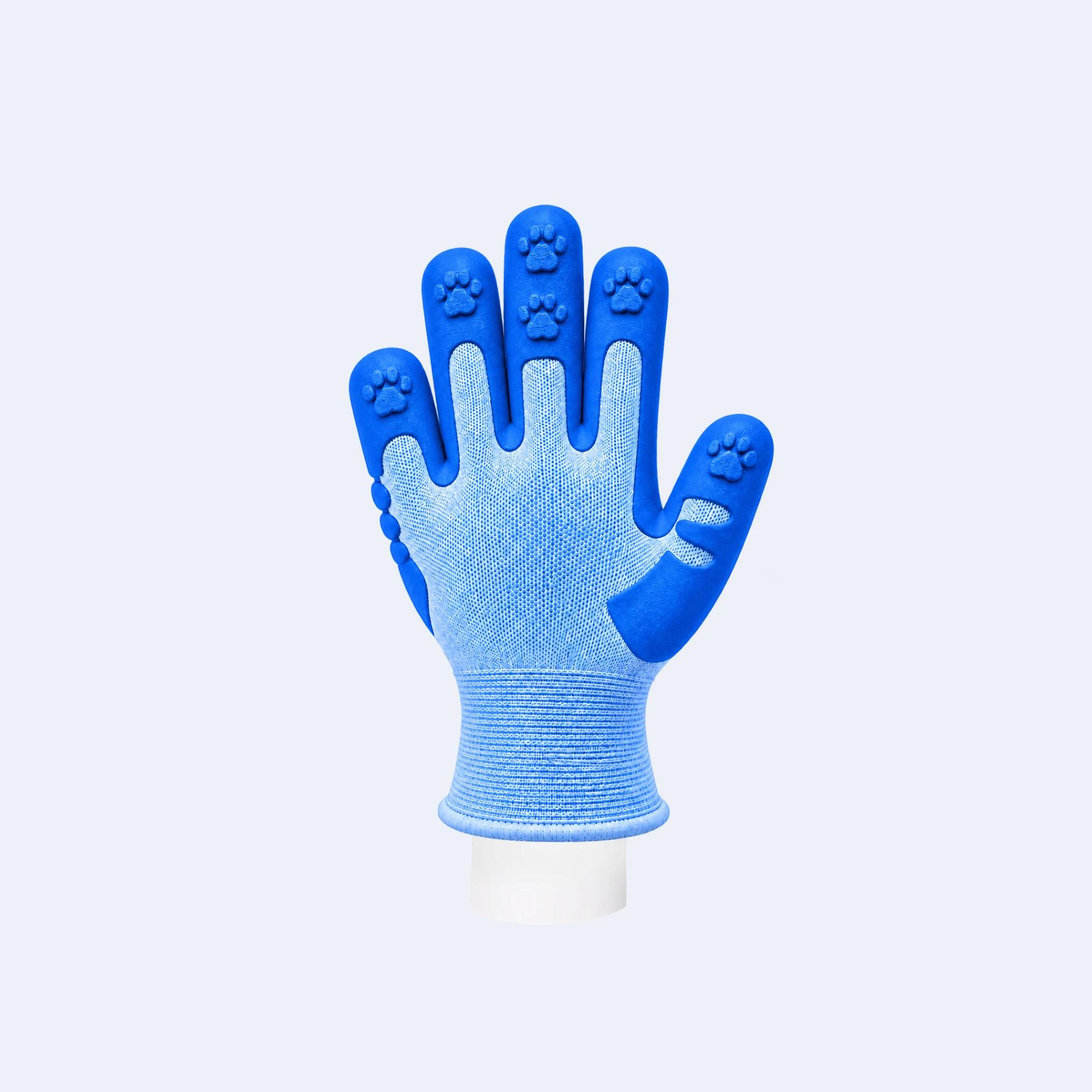 Blue ANSI A4 kids’ cut-resistant glove with HPPE liner