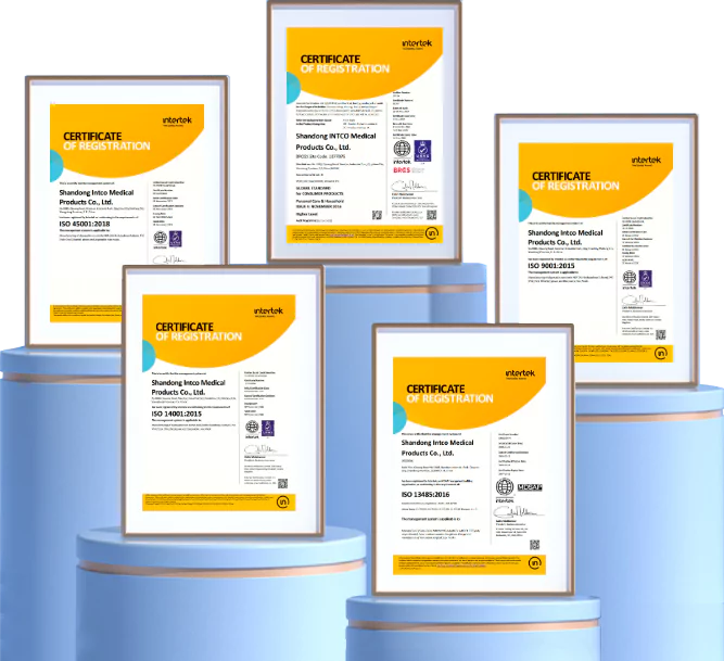 INTCO Medical certifications wall