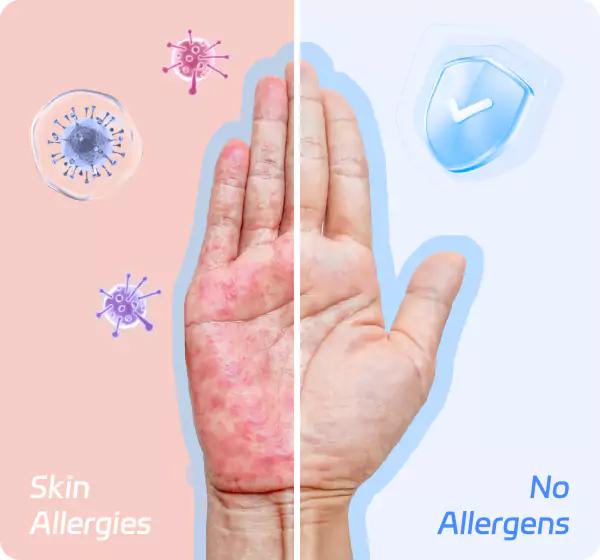 Latex-free hand protection graphic