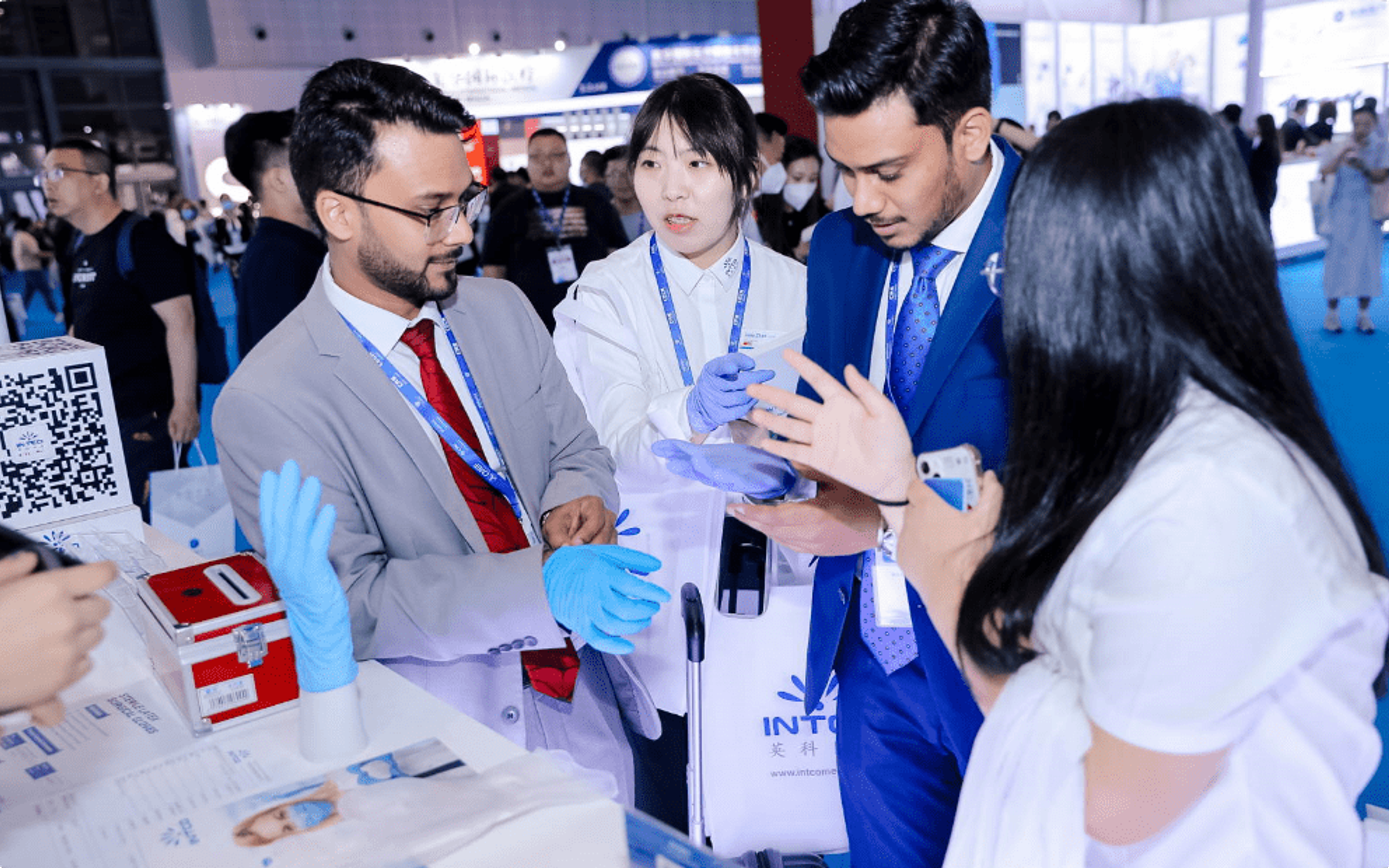 INTCO medical participates in the medical show as a manufacturer of disposable gloves.