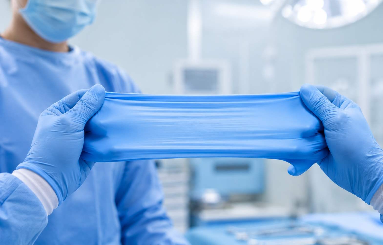 Different nitrile glove thickness options compared for medical, food processing and industrial protection applications