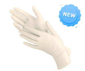 Syntex synthetic latex gloves illustration