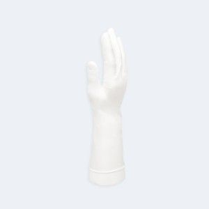 Disposable Cleanroom Nitrile Gloves compact view of texture and grip details with Nitrile, showing low-particle cleanroom handling for Life Sciences and Laboratory.