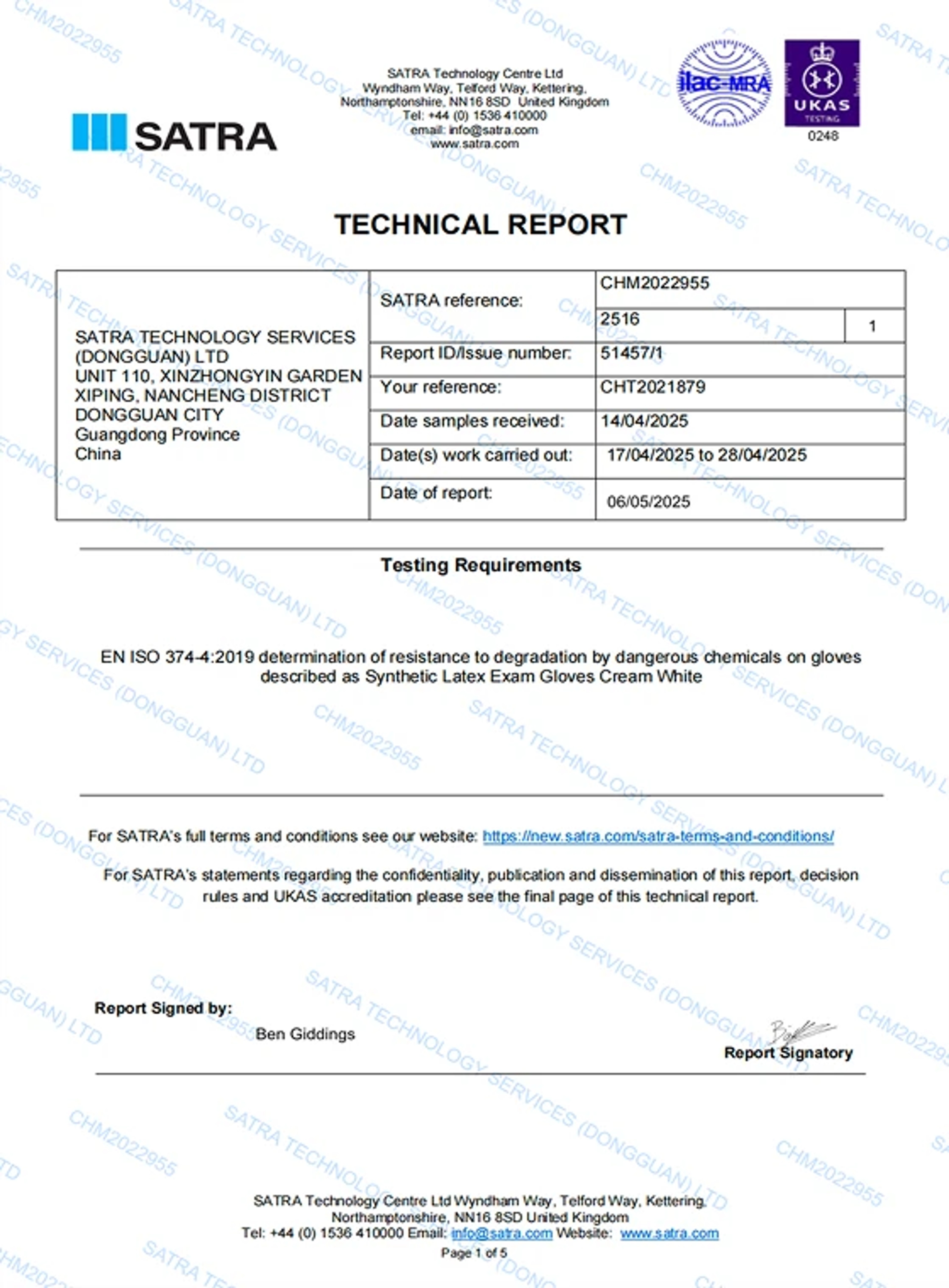 EN 374 document