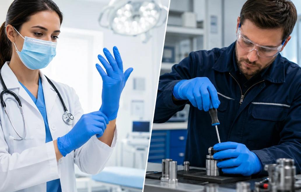 Latex vs. Nitrile Gloves for Industrial and Medical Use: Which Wins Where