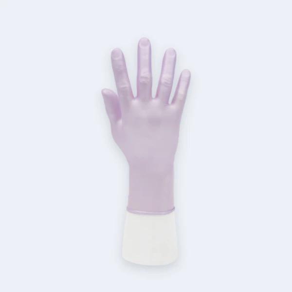Shinyguard™ Synmax Ultra Vinyl Gloves compact view for matching the glove to work tasks with Vinyl, showing pearl-finish vinyl comfort and brand presentation.