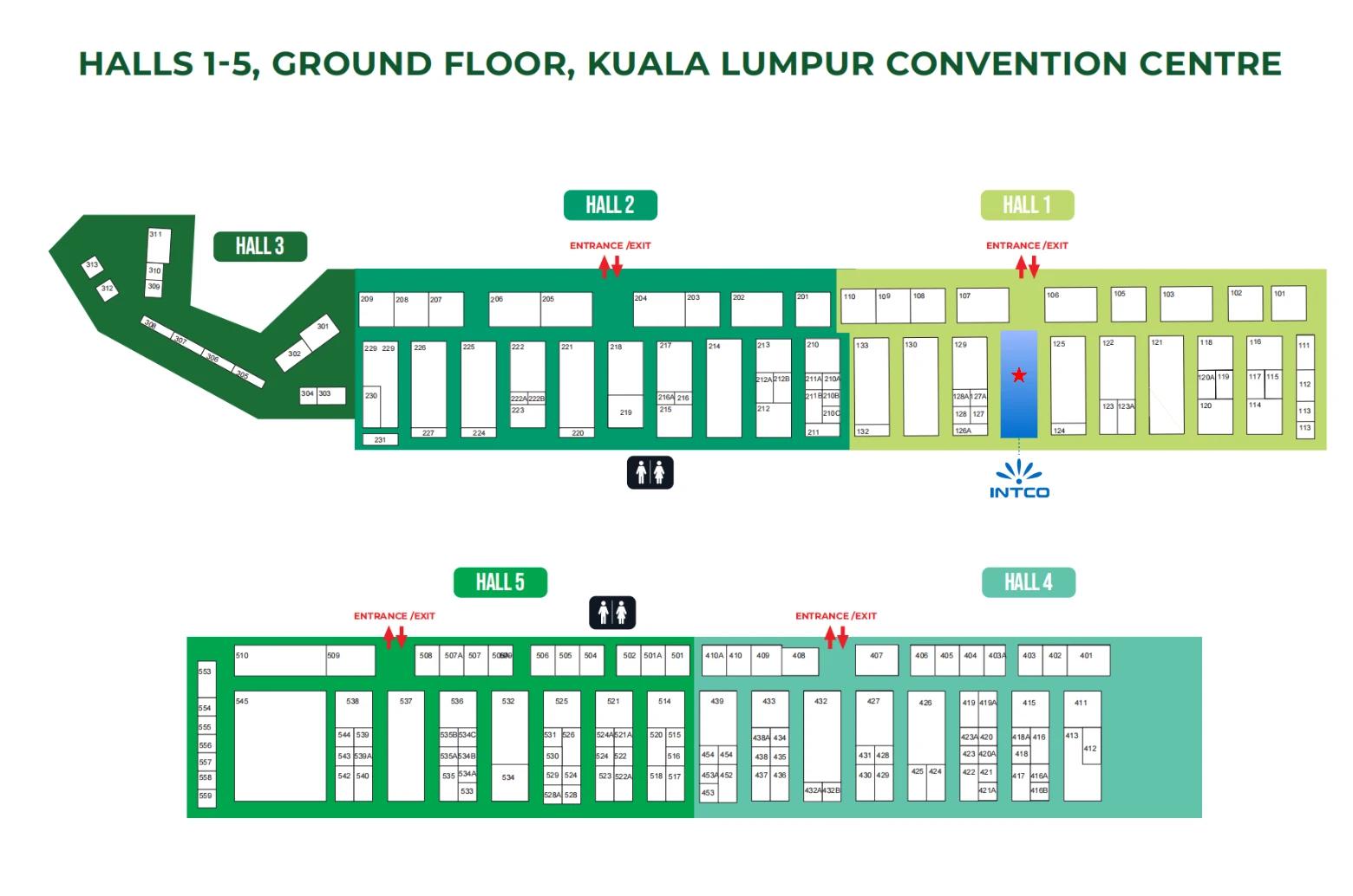 IRGCE 2026 Hall 1 Booth 126 location map