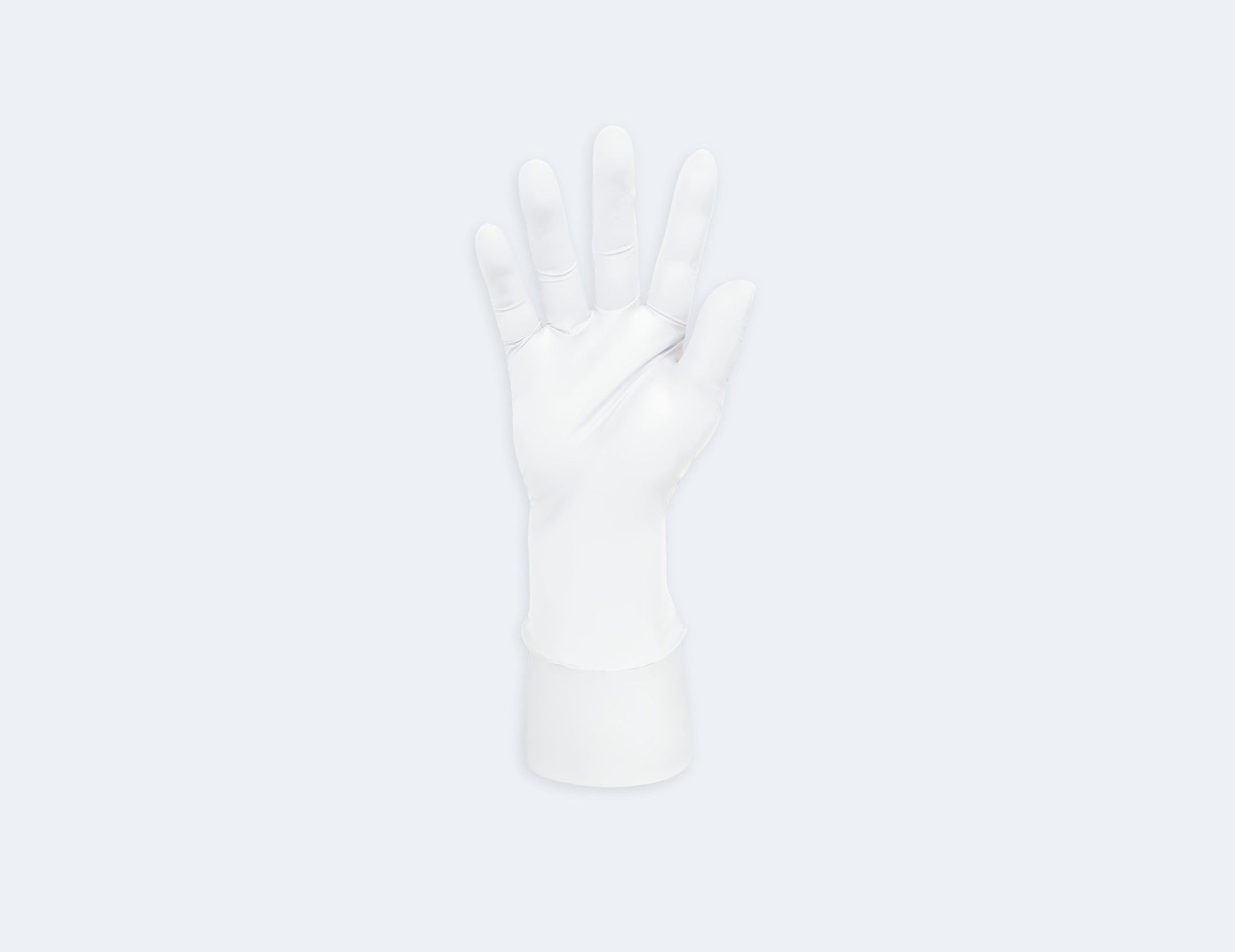Synmax Pro Exam Gloves overall glove shape, color, and material finish, showing nitrile-inspired vinyl performance and cost efficiency.