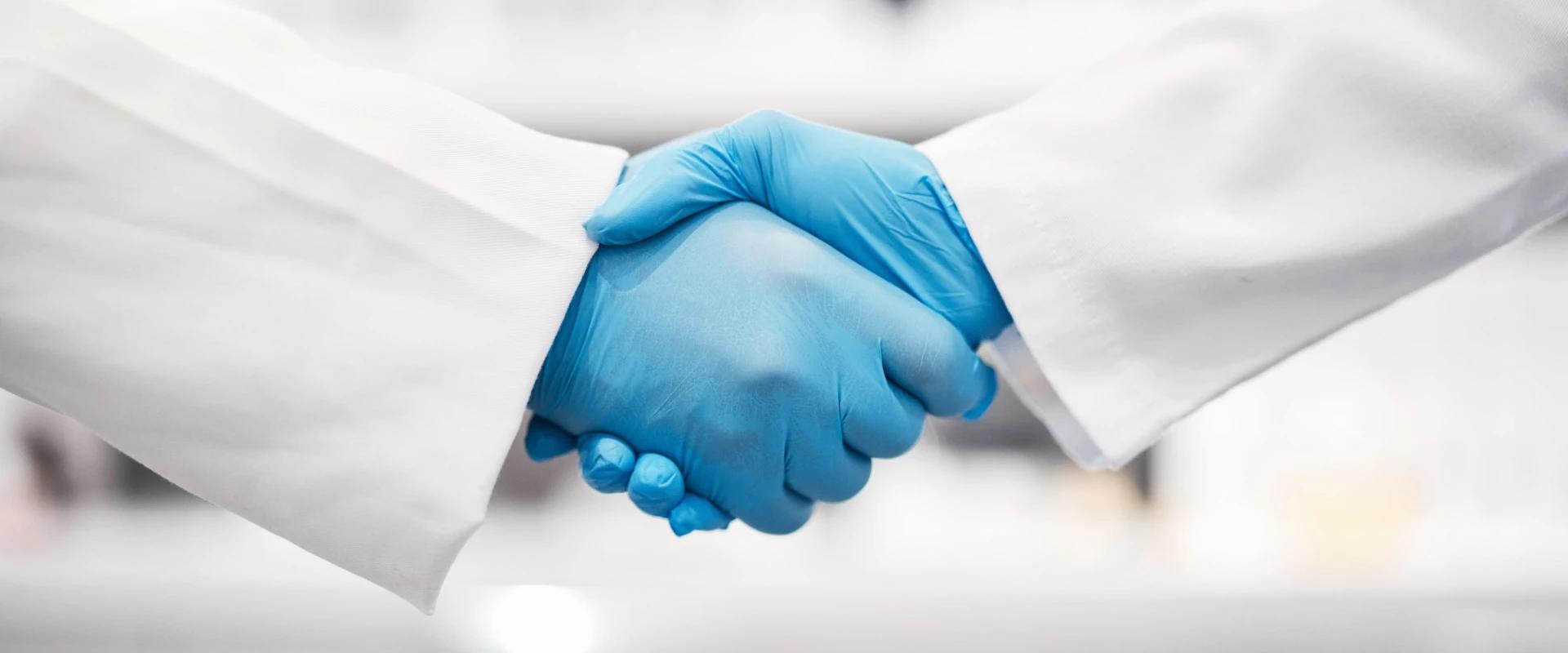 Medical gloves for professional healthcare use in clinical settings.