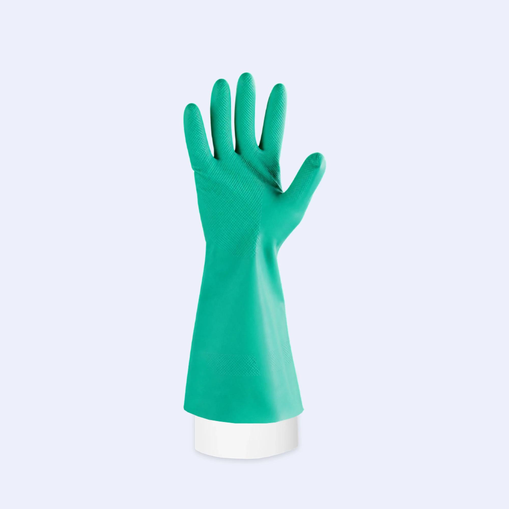 Nitrile Chemical Resistant Gloves catalog-ready product view for category browsing, showing chemical, oil, and industrial liquid protection.