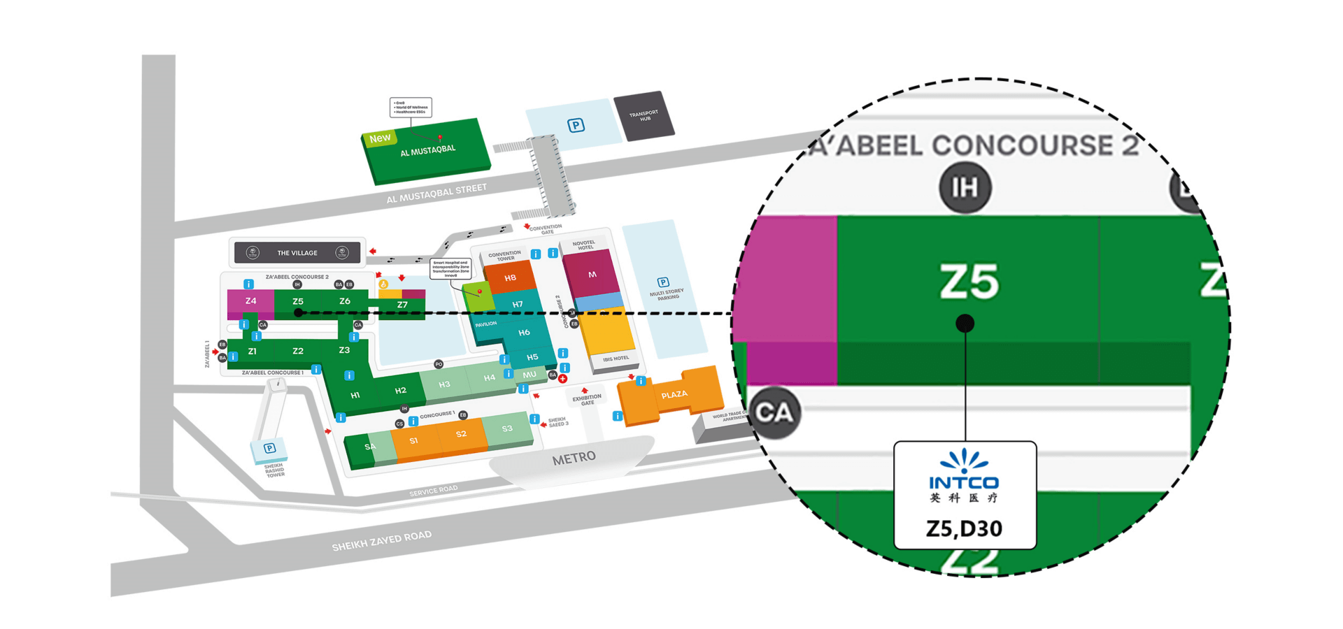 Arab Health floor plan