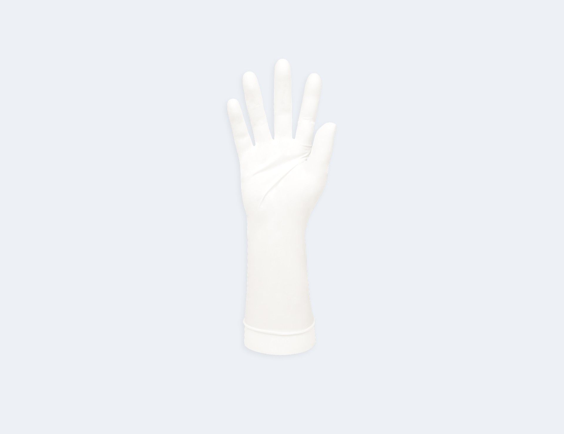 Disposable Cleanroom Nitrile Gloves overall glove shape, color, and material finish, showing low-particle cleanroom handling for Life Sciences and Laboratory.