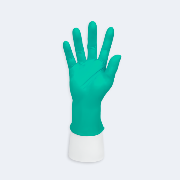 ChemTuff™ Disposable Nitrile Gloves compact view for identifying the glove style with Nitrile, showing chemical, oil, and industrial liquid protection.