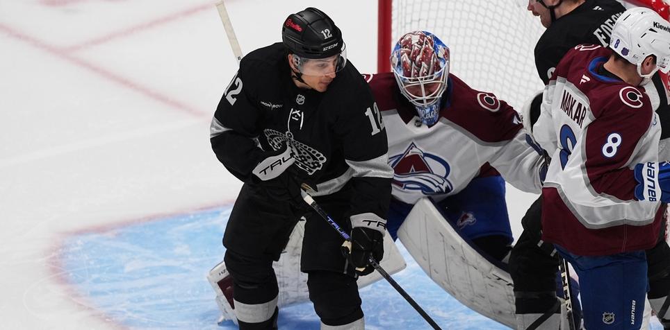 NHL players in action