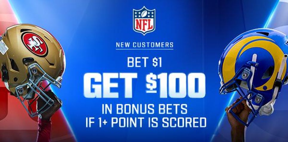 FanDuel NFL Promo: Bet $1, Get $100 in Bonus Bets on 49ers vs. Rams on September 10