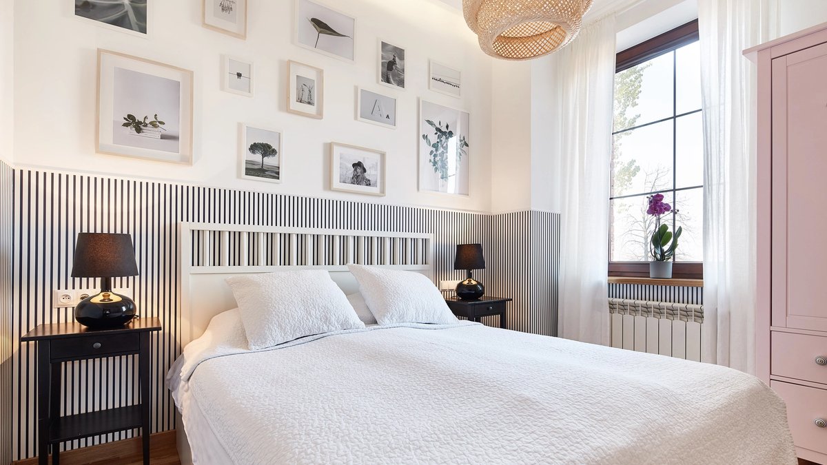 Guesthouse apartment interior transformation before and after