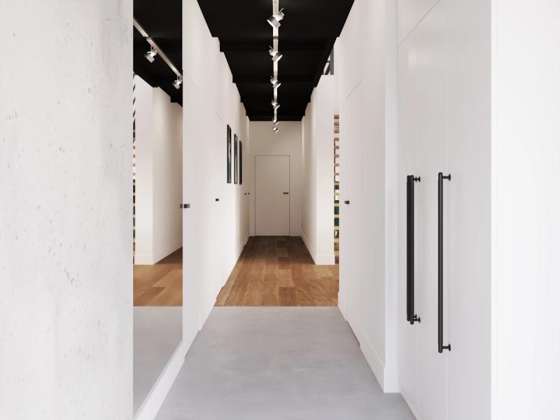 Wiatrołap. Szafa, ławka, lamele.