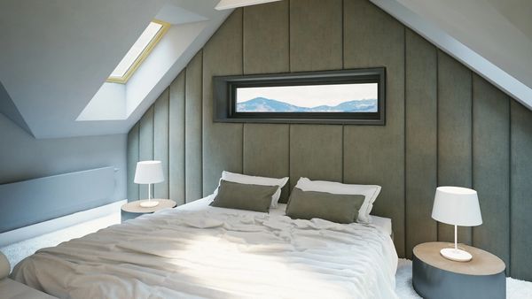 Sypialnia ze skosami — jak ją urządzić, żeby nie budziła frustracji