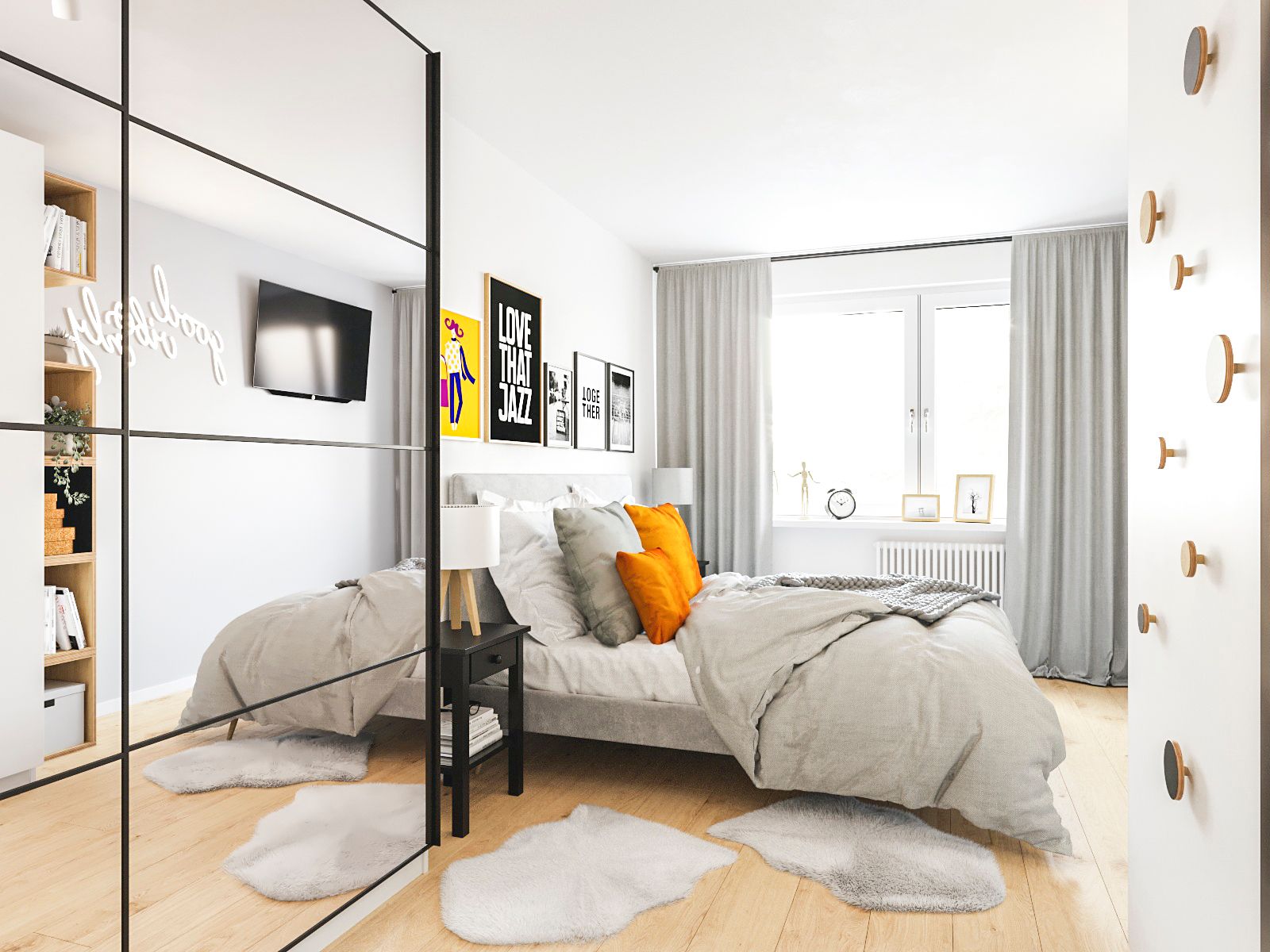 Wygląda znajomo? Wąska sypialnia w bloku — jak ją urządzić, żeby nie przypominała korytarza.