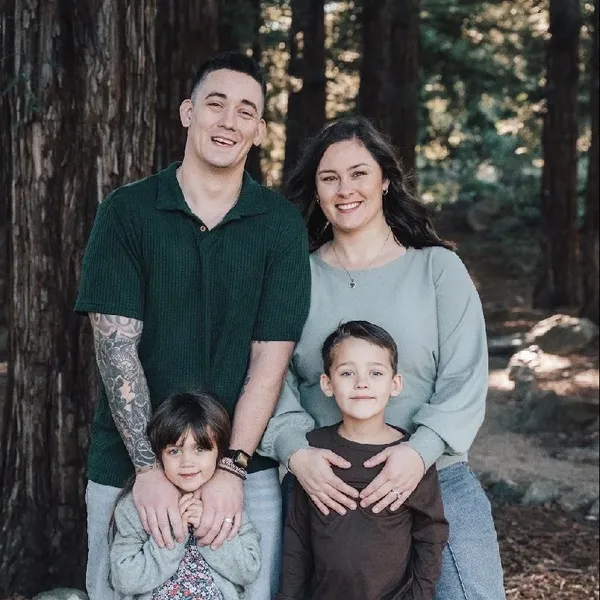 Pastors Jake & Rachel Taylor with their two children