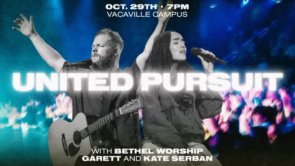 United Pursuit on October 29, 2026 at 7pm with Garett and Kate Serban