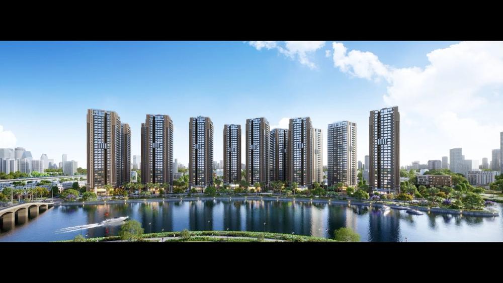 The Privé 臨河住宅群全景效果圖