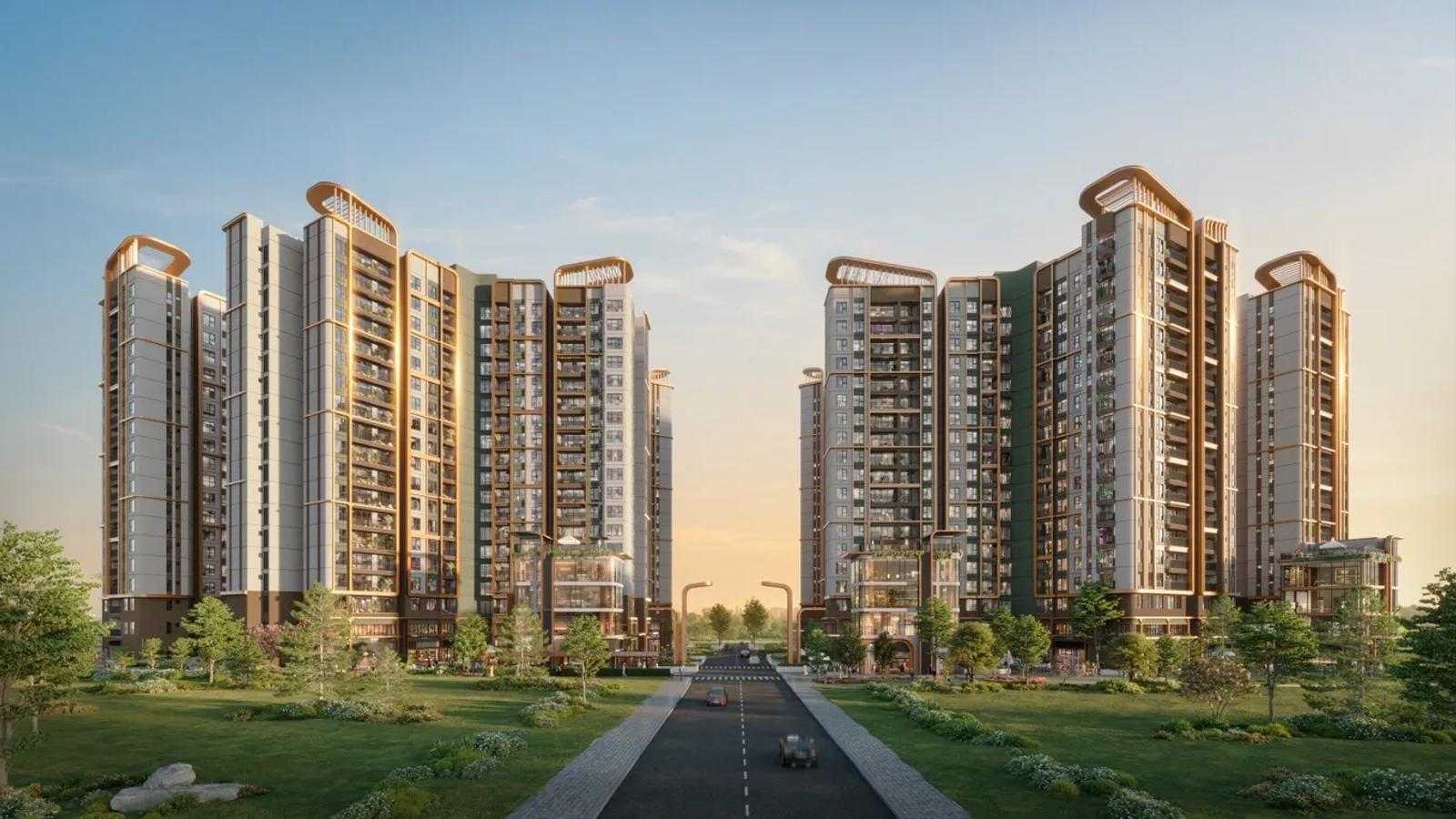 Norton Park 住宅群與中央綠化道路官方效果圖