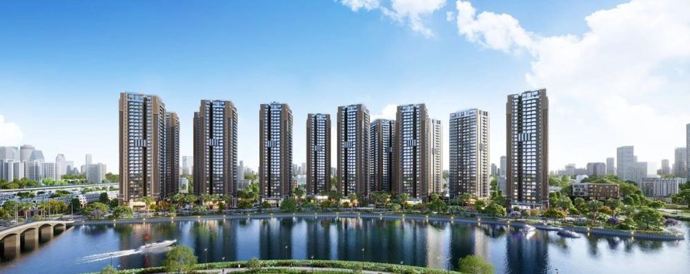 The Privé 臨河住宅群全景效果圖