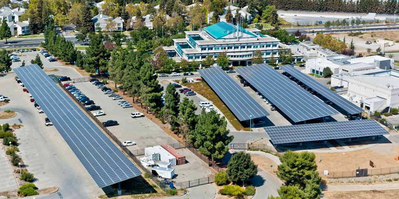 The Robert Wasserman Fremont Police Complex, with an 872 kW solar canopy