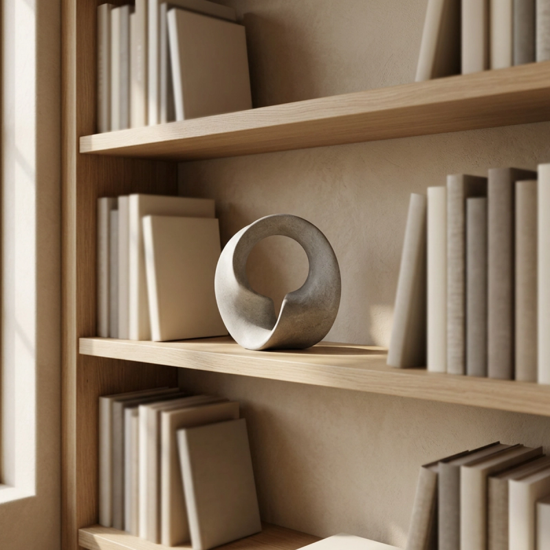 Escultura Circular Simulación Granito II — vista 3
