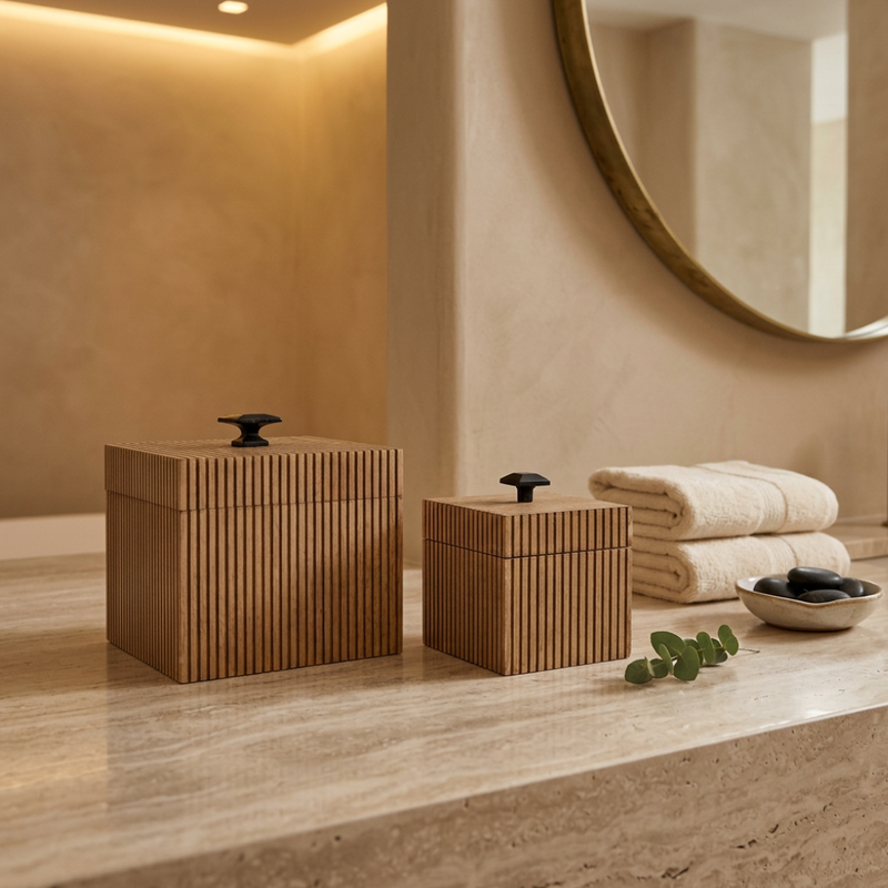 Set de 2 Cajas Cuadradas Linett — vista 3