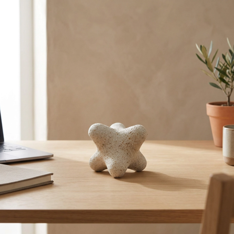 Figura Abstracta Simulación Granito — vista 4