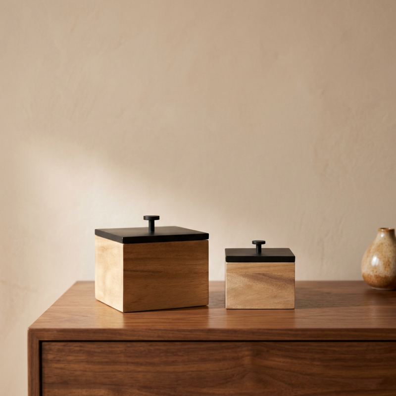 Set de 2 Cajas Cuadradas Camila — vista 3